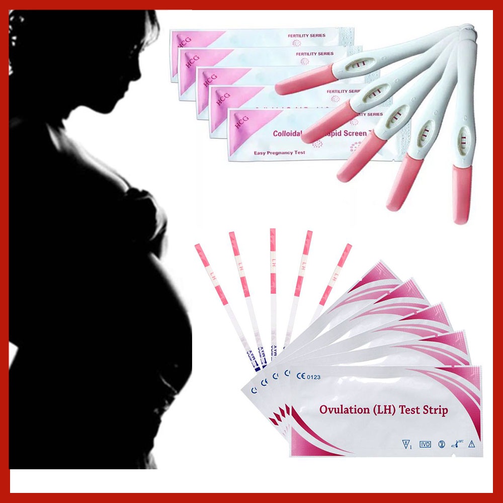 Urine Pregnancy Test LH Ovulation HCG Pregnant Tes Strip/Cek Kehamilan Urine Test Early Detection /Cek Mengandung/OPK UPT test Alat penguji kehamilan