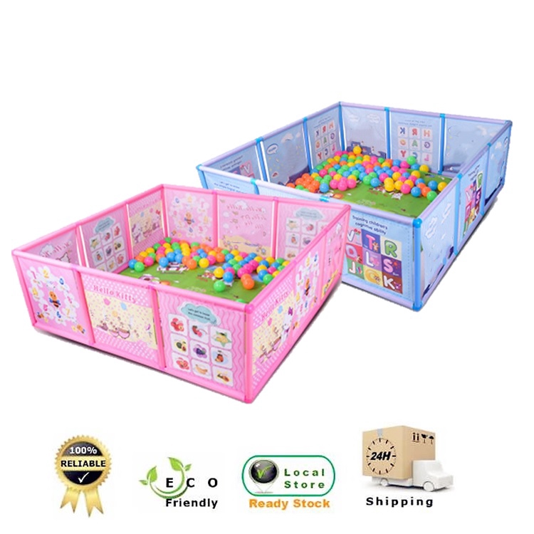 baby play area with fence