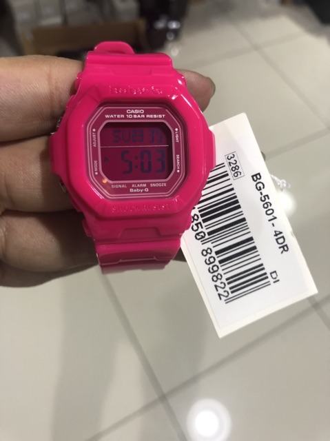 Casio Baby-G Pink Resin Band with pink face BG-5601-4 | Shopee Malaysia