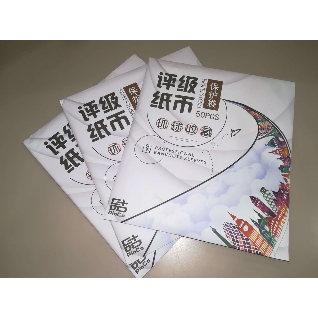 PCCB OPP PMG Grading Note Protector Sleeve Bag 50pcs Shopee Malaysia