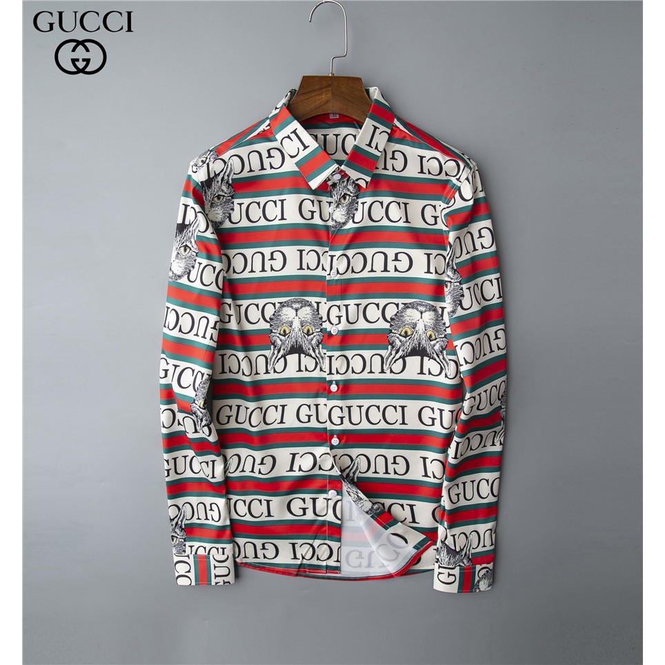 gucci printed shirt