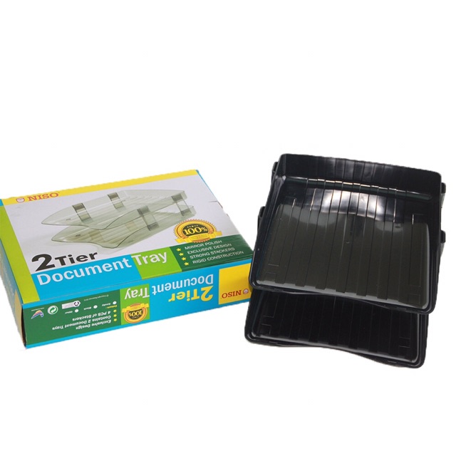 Niso A4 2 Tier Document Tray / In Out Tray 2Layers/Plastic Tray 2