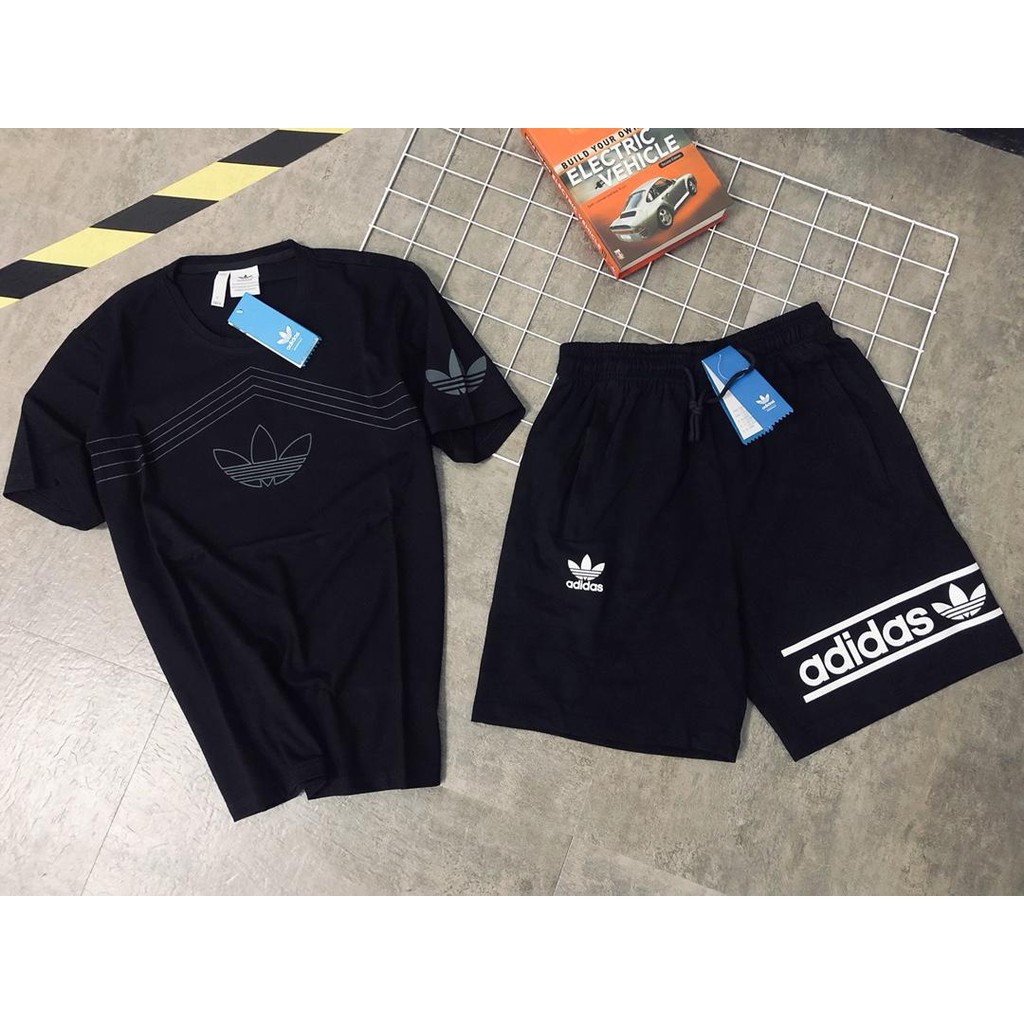 adidas short and shirt set mens