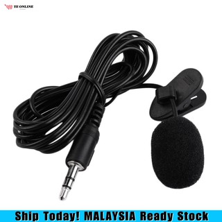 Portable External 3.5mm Hands-Free Mini Wired Collar Clip Lapel Lavalier Microphone For PC Laptop Lound Speaker 迷你米克风