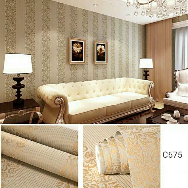 53cm*10meter]1 Roll Europe Wall Sticker Embossed Wallpaper Home Decor  Luruxy Room/Dinding/IKEA/Wallpaper Dinding | Shopee Malaysia