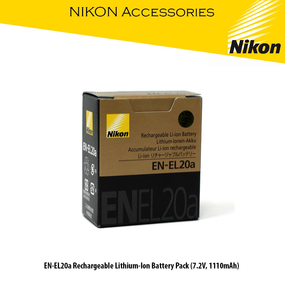 Nikon EN-EL20a Rechargeable Lithium-Ion Battery Pack (7.2V/1110mAh) |  Shopee Malaysia