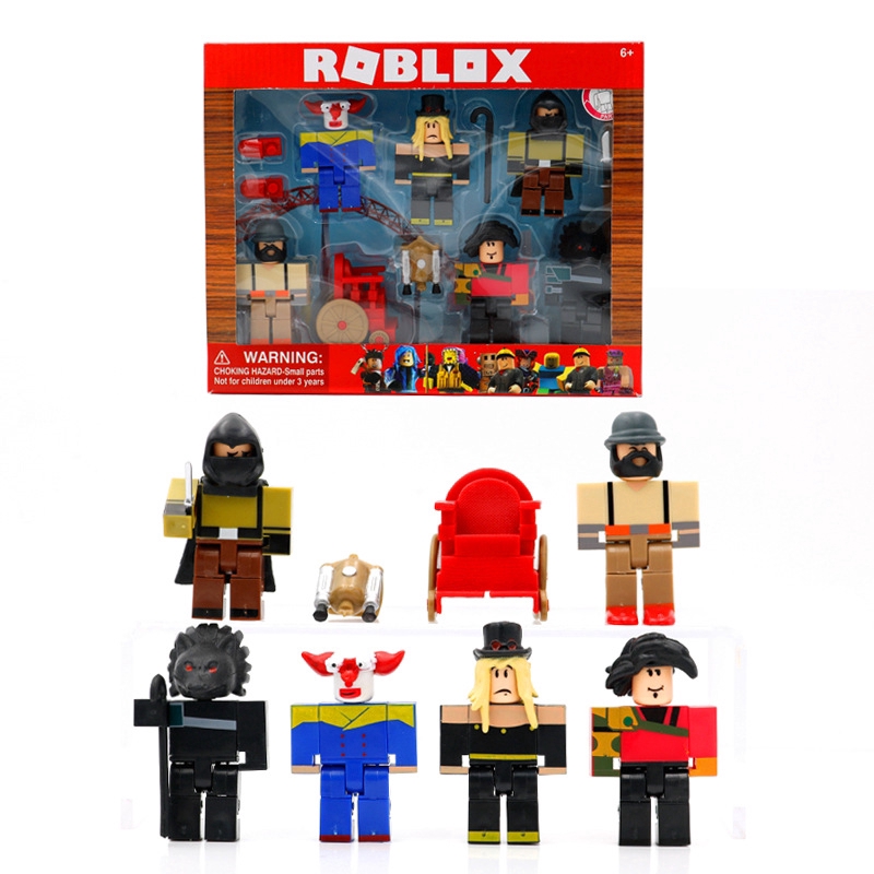 6pcs Set Roblox Virtual World Werewolf Night Building Block Doll Anime Action Figure Collection Toy Gift Shopee Malaysia - roblox red valkyrie toy