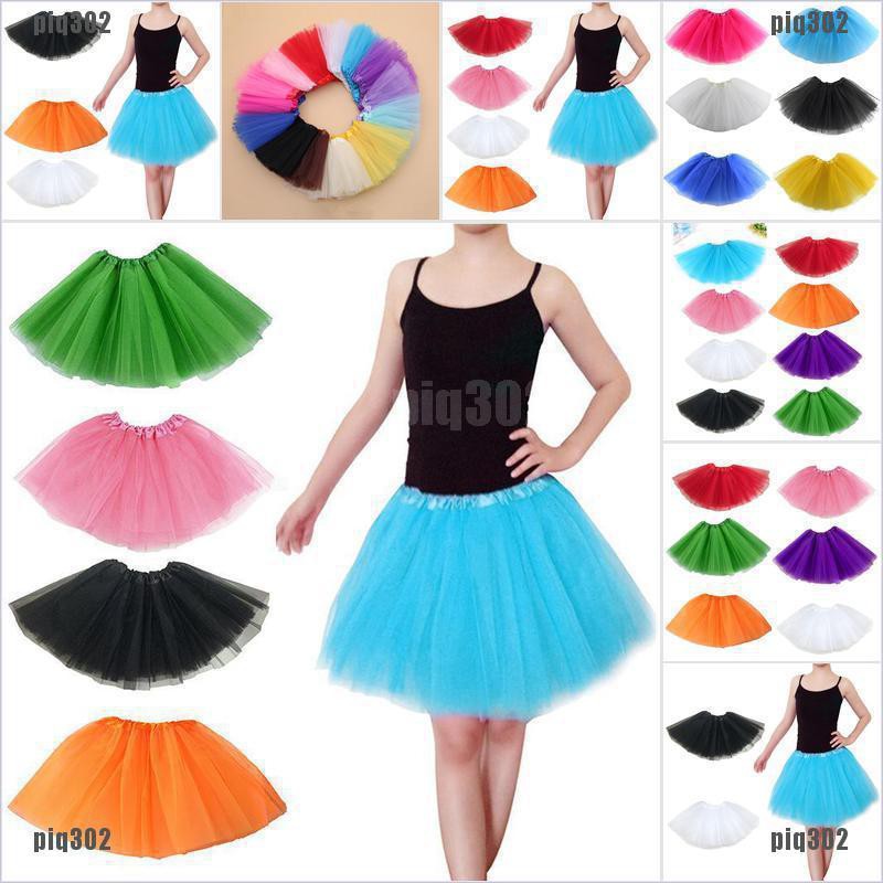 【piq302】Adults Teens Girl Tutu Ballet Skirt Tulle Costume Fairy Party Hens Nigh