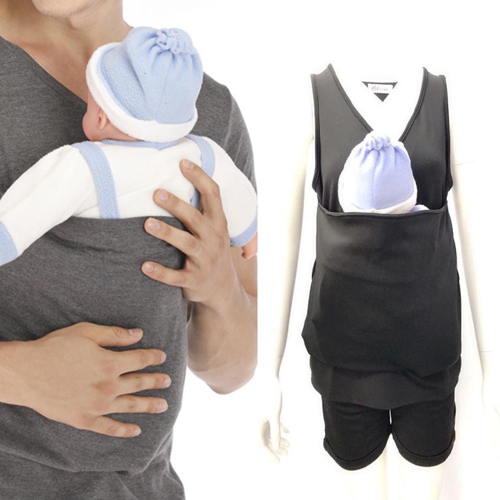 men's baby carrier shirt