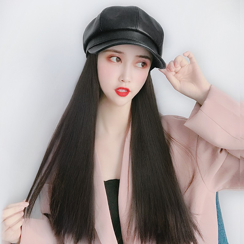 Snow Cap Wig Hat One Piece Women S Autumn And Winter Net Red