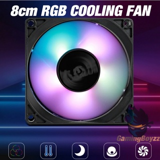 80mm 8cm RGB Cooling Fan 4 pin Molex 12V DC PC Cooling Fan