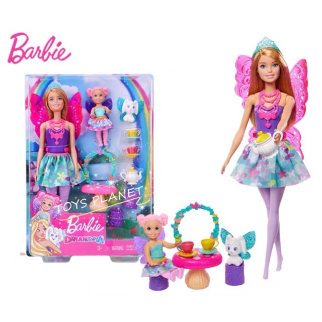 barbie dreamtopia dolls and tea party playset