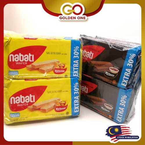 Nabati Richeese Cheese Wafer / Nabati Richoco Chocolate Wafer 40g EXTRA ...