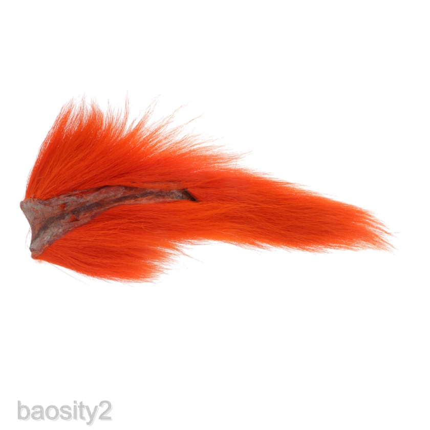 Tail fly. Hareline large Northern Bucktail hot Orange.