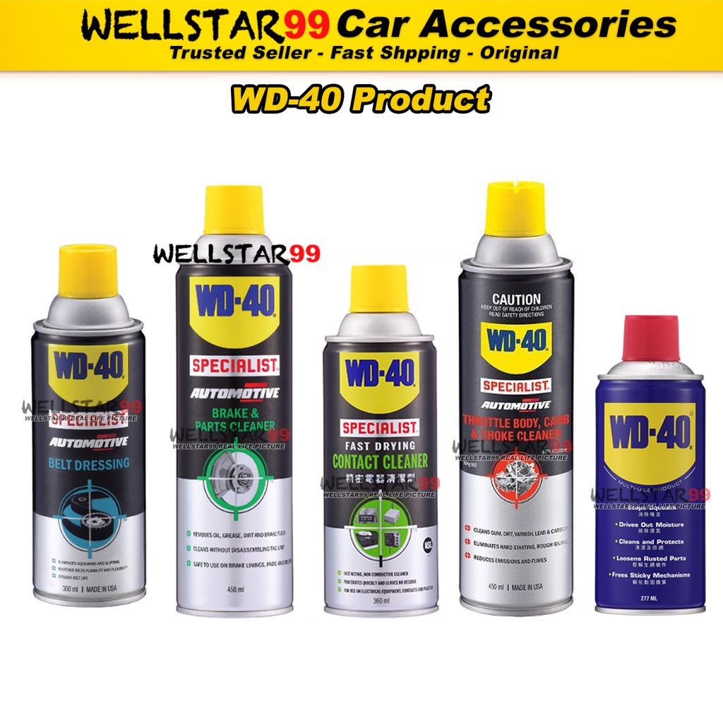 WD40 Specialist Automotive Product Belt Dressing Throttle Body, Carb & Choke Cleaner Contact