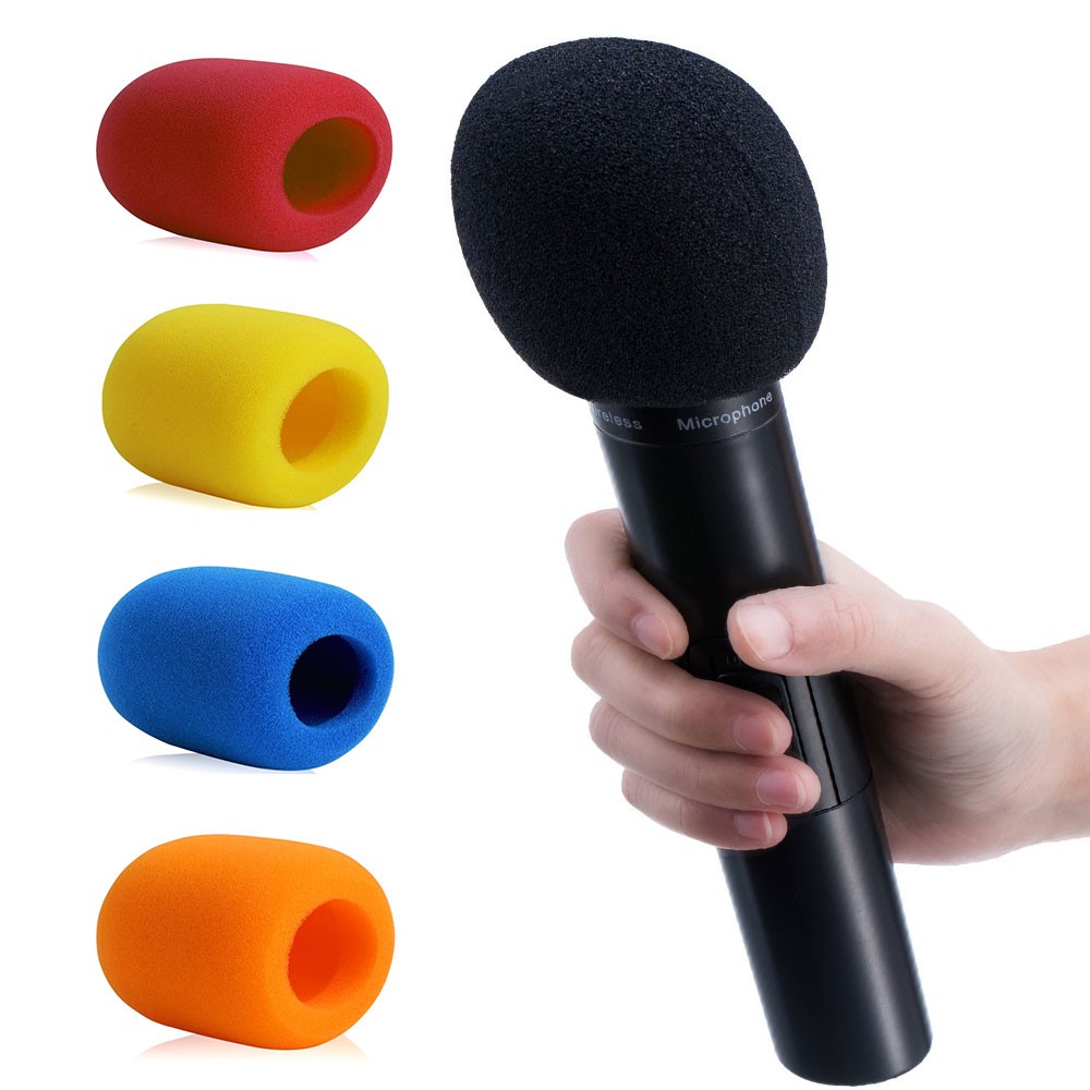 Colorful Foam Mic Cover Sponge Anti Noise Windscreen Sound For Handheld Stage Microphone