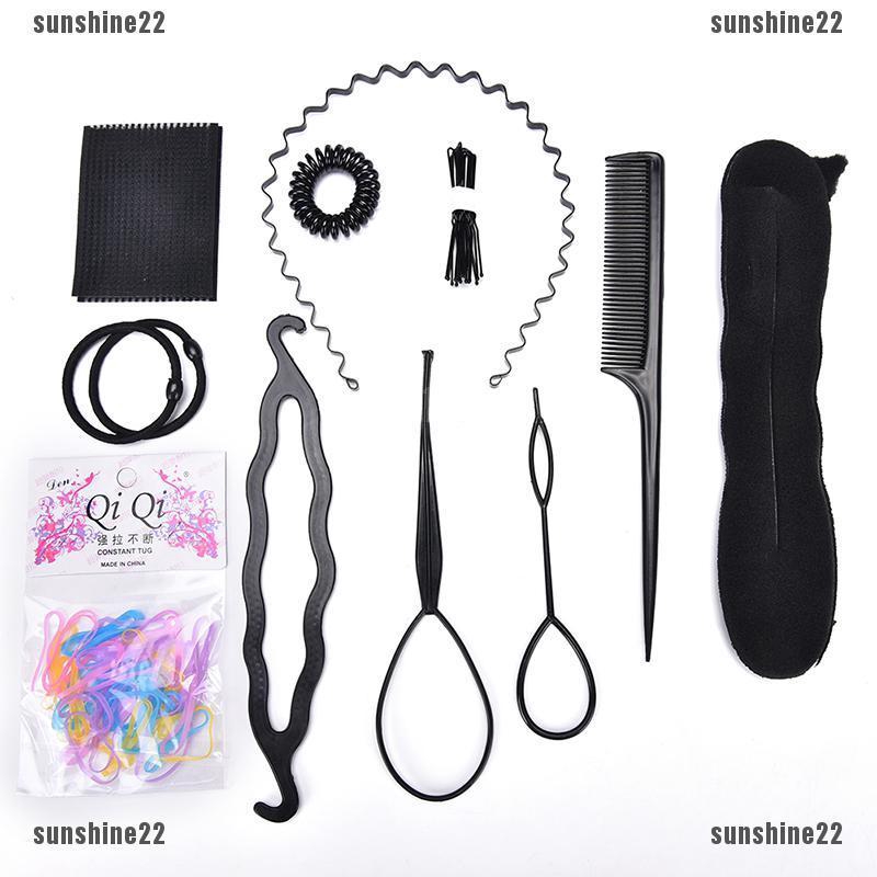 1 Set Hair Styling Accessories Tools Kit Hair Makeup Tool Kitshair Braid Tools Sunshine22 My