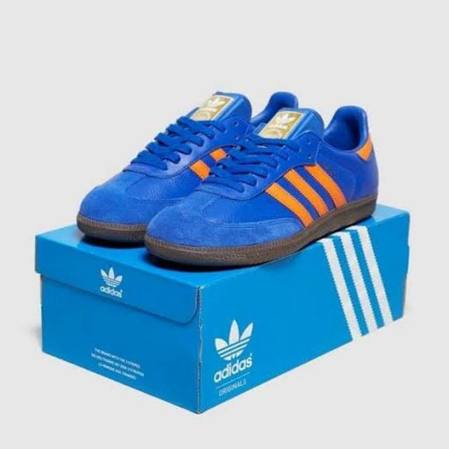 adidas samba blue orange