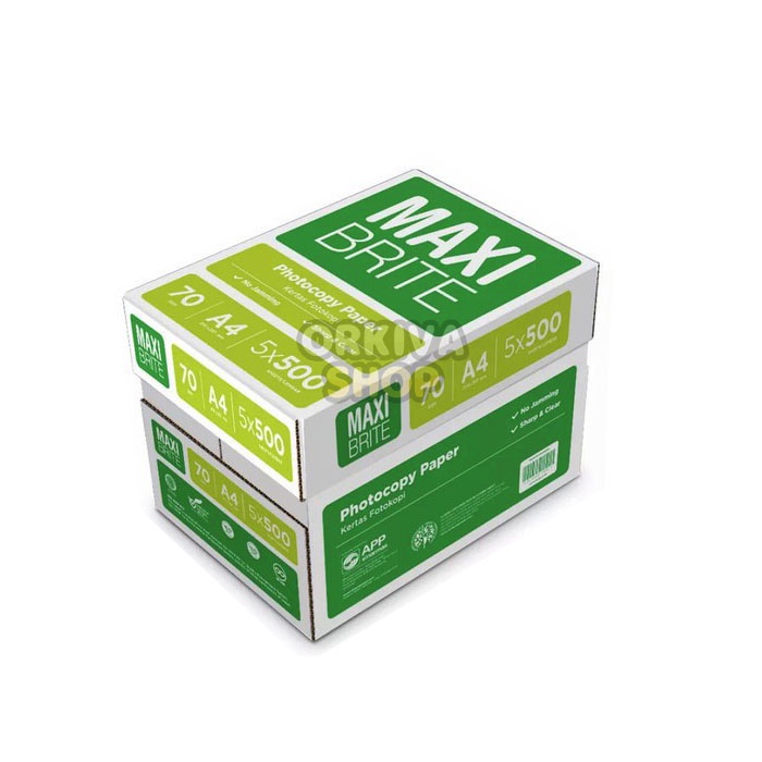 Multipurpose paper / paper HVS A4 MAXI BRITE 70 gr (1 rim) Shopee