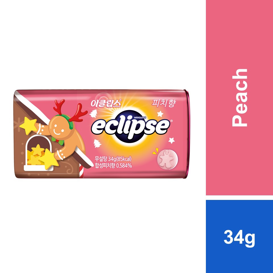 Wrigley's Eclipse Mints Christmas Edition Peach 34g Shopee Malaysia
