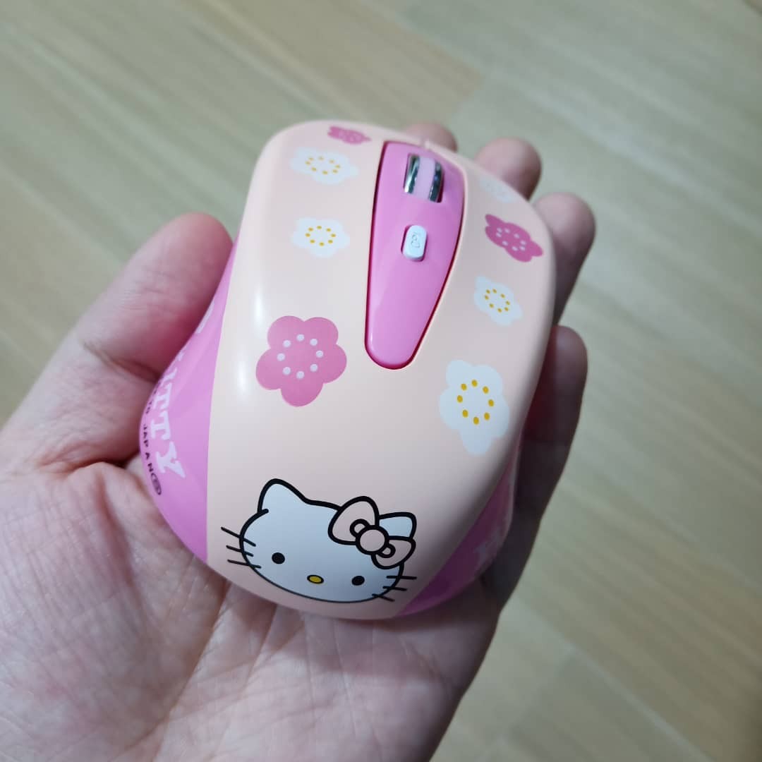 CHYI Cute Hello Kitty Wireless Mouse Computer Mouse Mini Gift Mause 1600DPI PC Mouse 2.4Ghz Usb