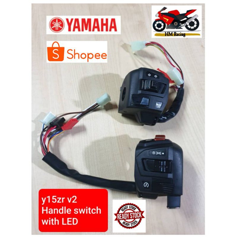 YAMAHA Y15-V2 Y15ZR-V2 - HANDLE SWITCH SET with LED (READY STOCK KL ...