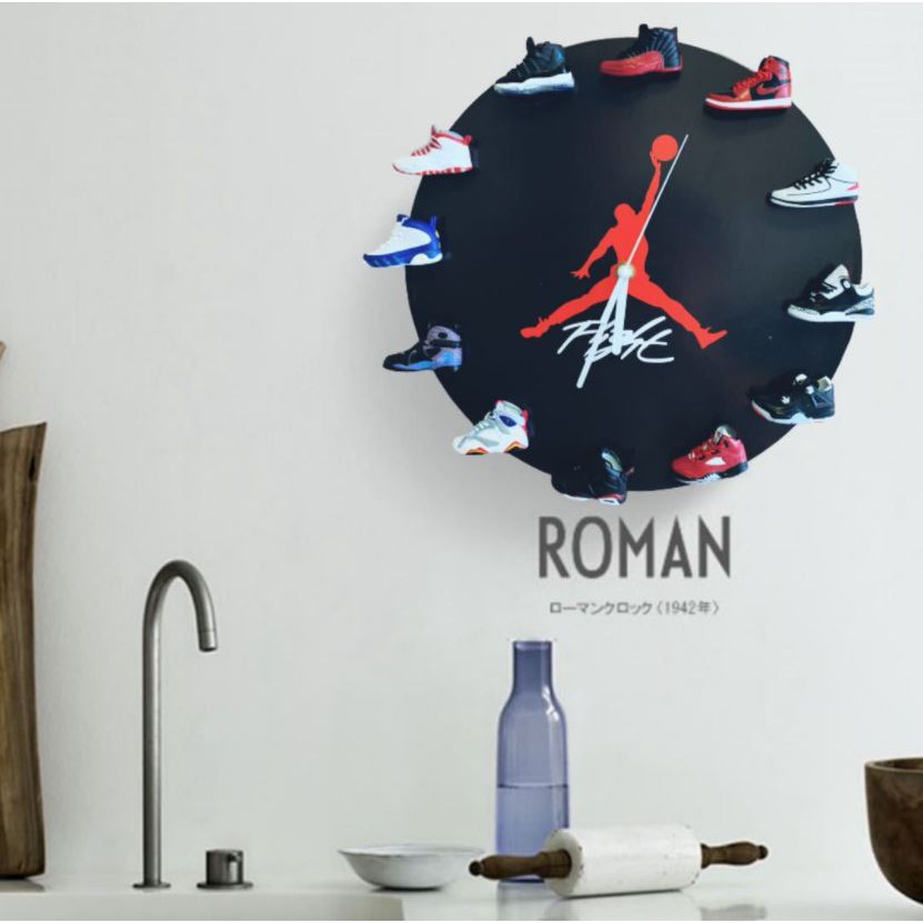 3d jordan shoe clock