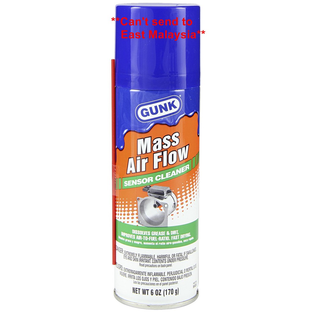 GUNK MASS AIR FLOW SENSOR CLEANER 6 OZ /170g(CAN'T SEND TO EAST MALAYSIA) Shopee Malaysia