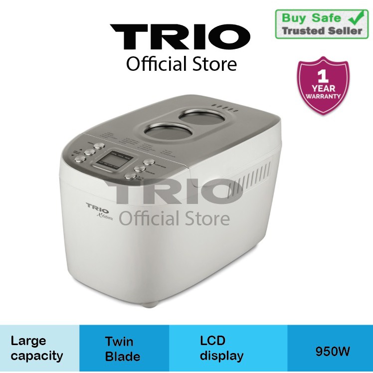 TRIO BREAD MAKER TBM-222 TWIN 1.5KG LOAF SIZE