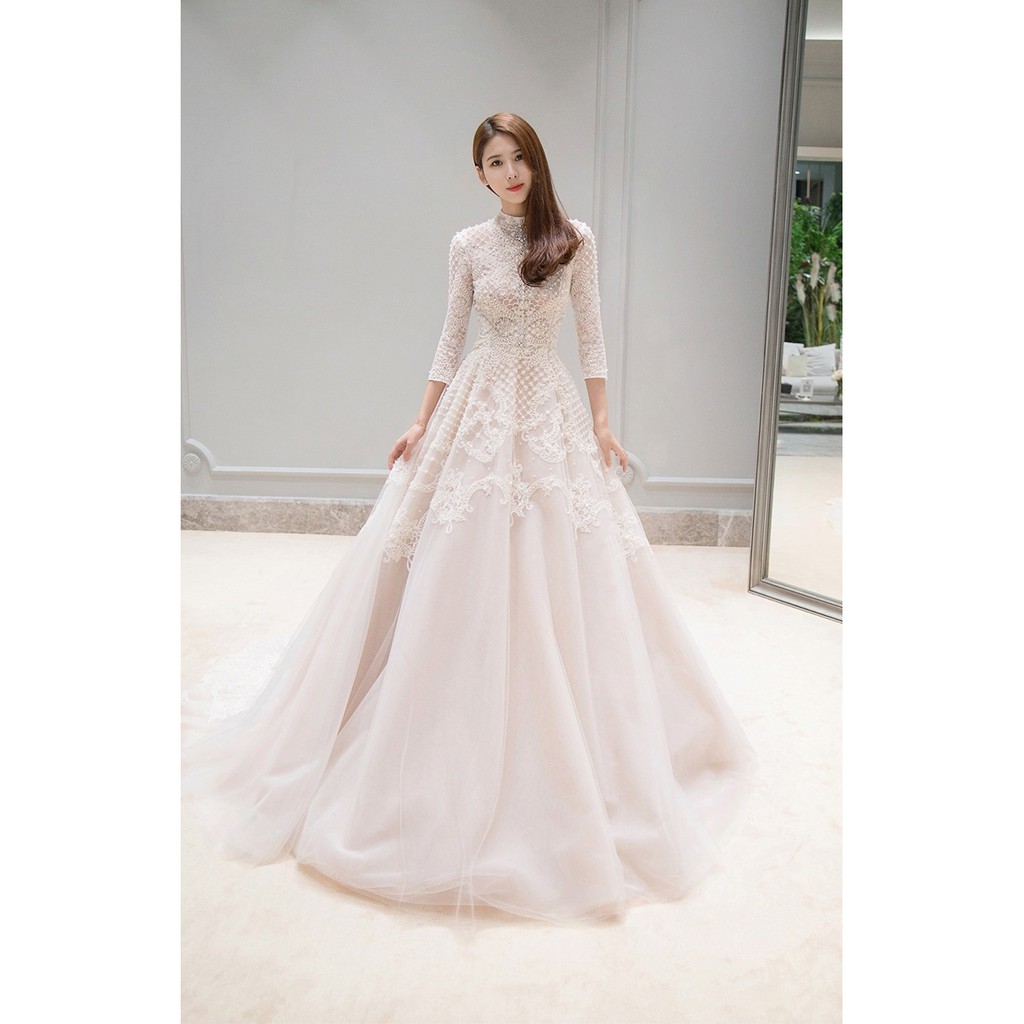 white ball gown dress