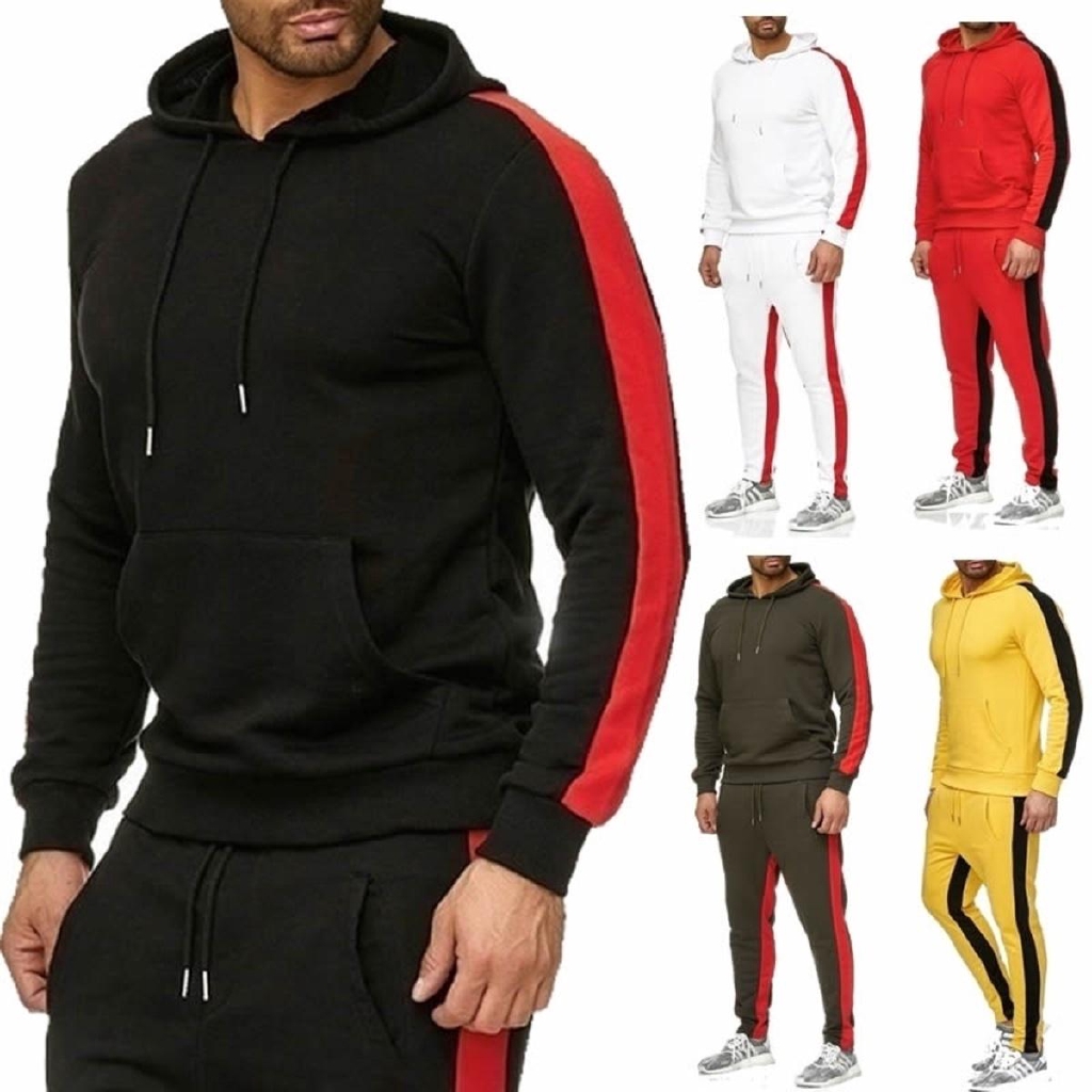 mens hoodie tracksuit set