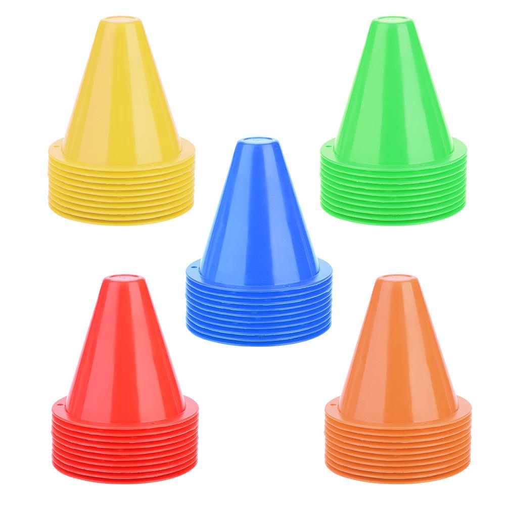flat soccer cones