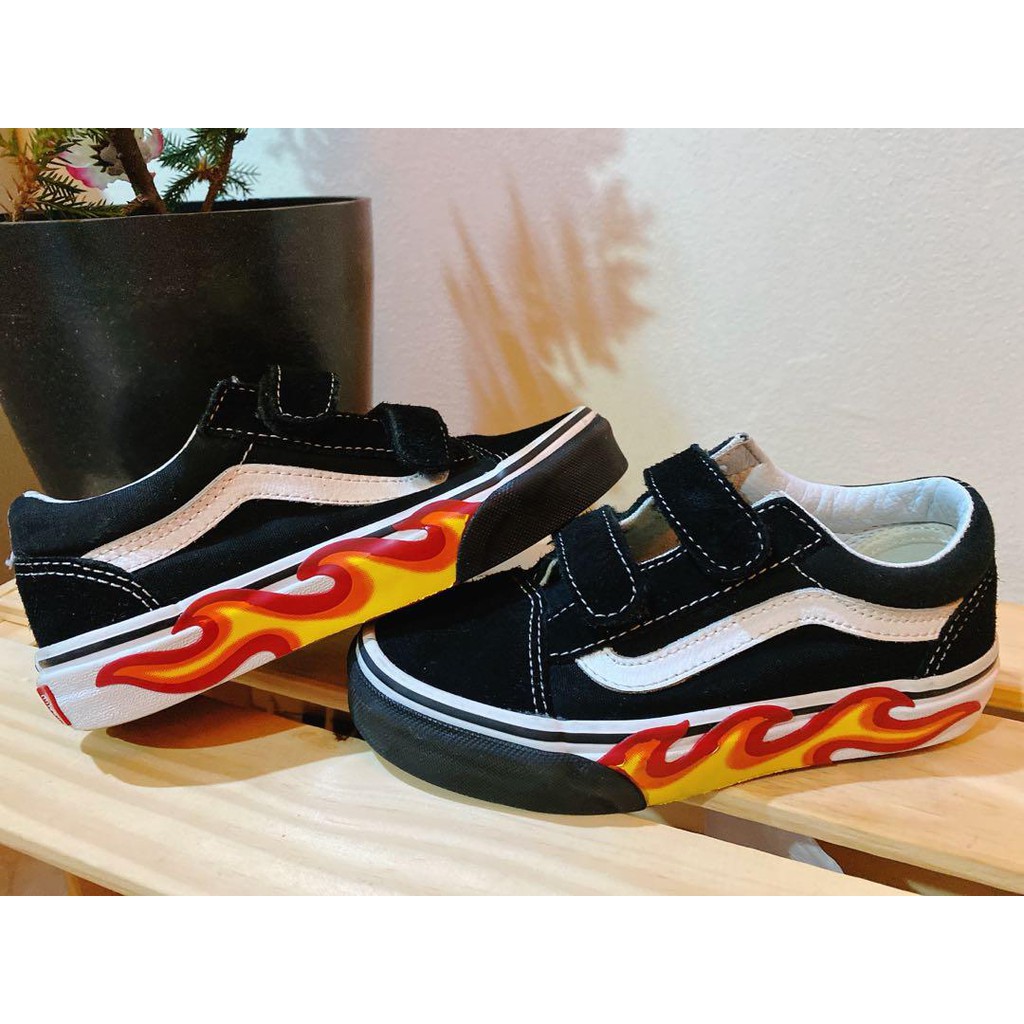 Original Vans - Old Skool Flame Cut Out (USED) | Shopee Malaysia