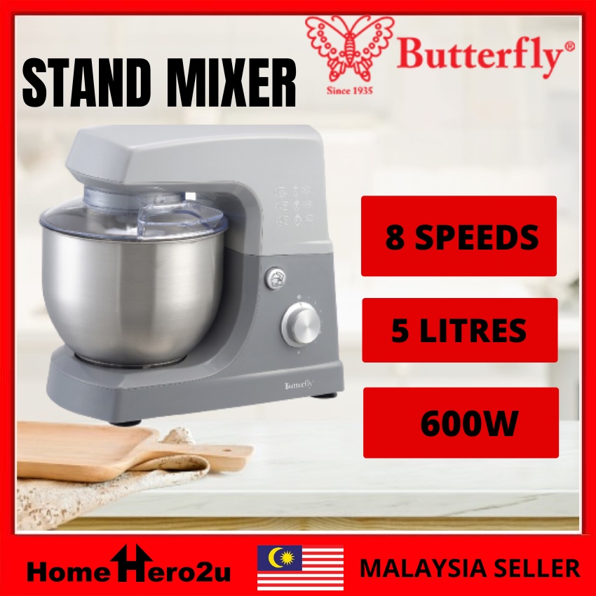 Butterfly BSM4356 5L Heavy Duty Commercial Stand Mixer 8 Speed
