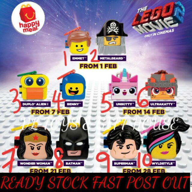 lego happy meal toys