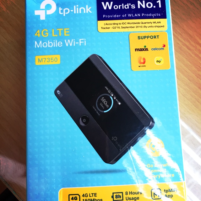 TPLINK 4G LTE MiFi Portable Wireless WiFi Direct SIM Modem Router M7350 DiGi Shopee Malaysia