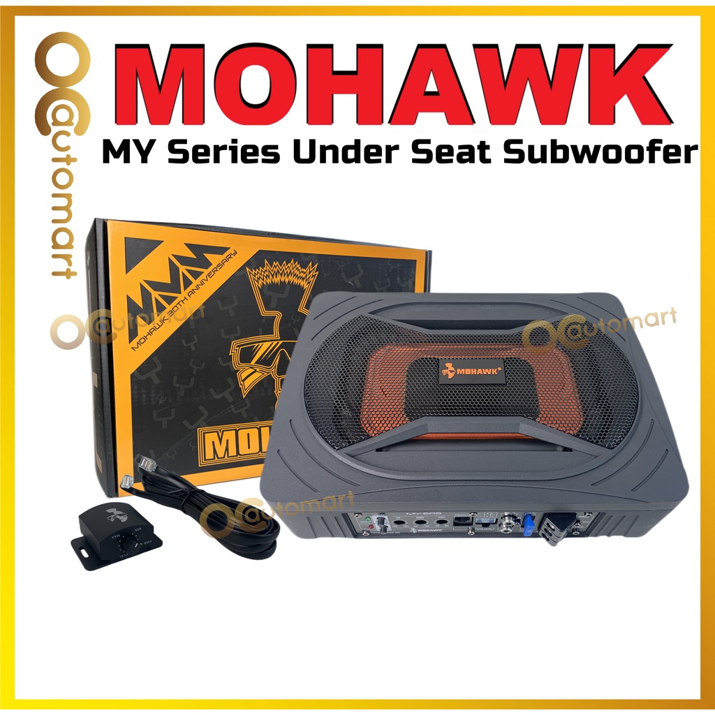 Mohawk Active Subwoofer MY Series 6x9 Under Seat Woofer Active Sub 250w