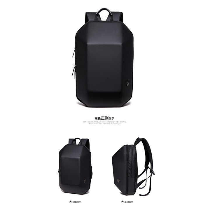 OZUKO Men Stylist Hardcase Anti Theft Travel Laptop Backpack School Bag (Type 1)