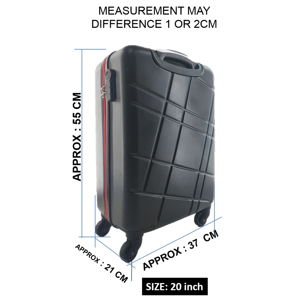 20 inch luggage measurement