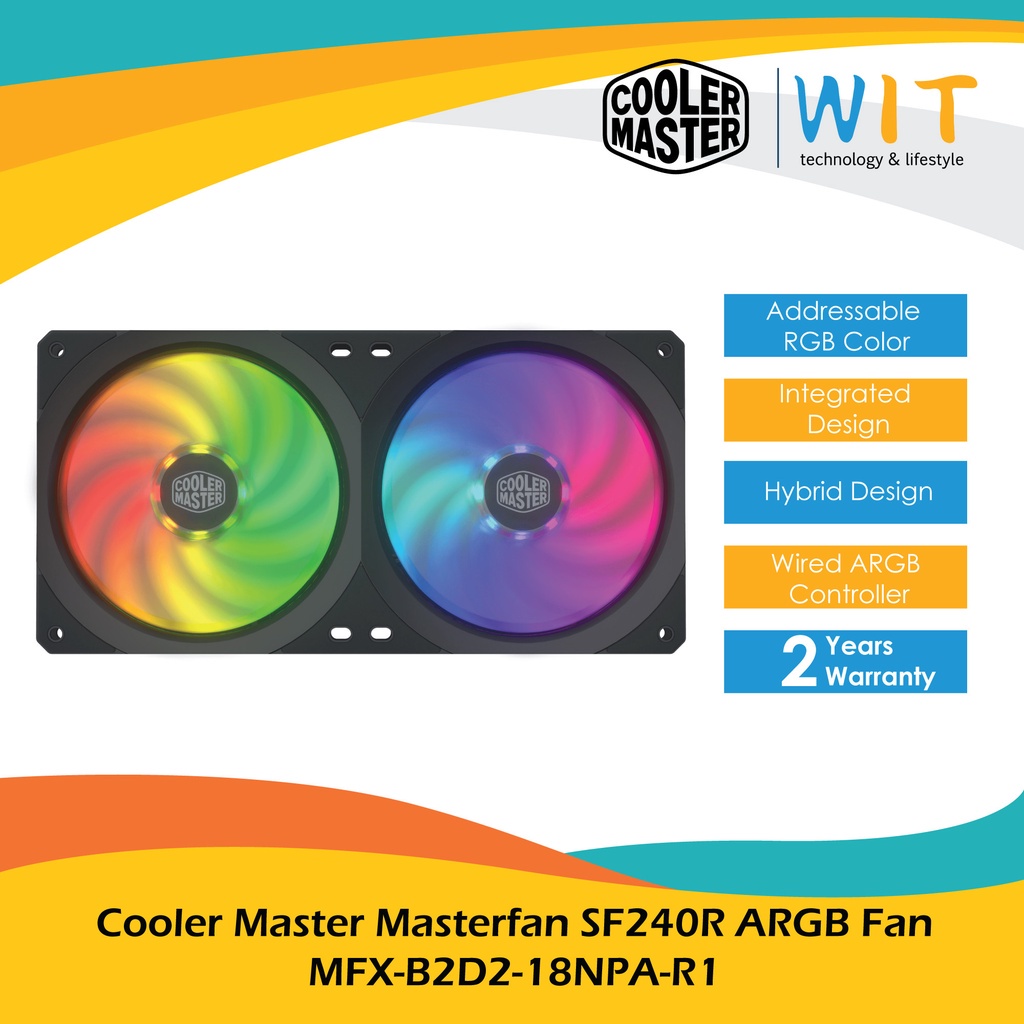 Cooler Master Masterfan SF240R ARGB Fan - MFX-B2D2-18NPA-R1 | Shopee ...