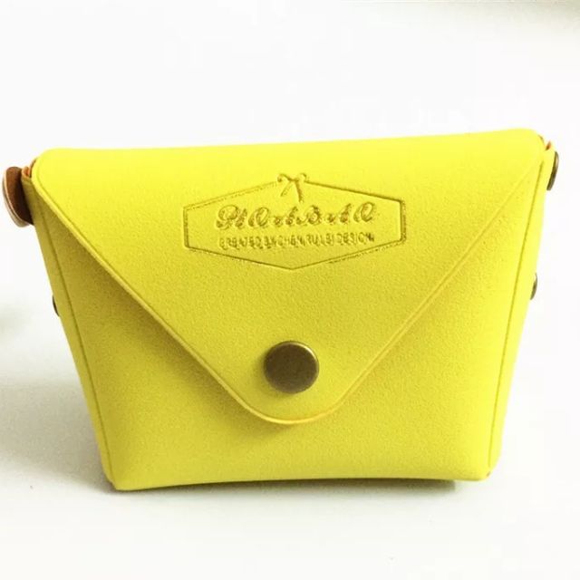 Macaron Yellow PVC Coin Bag RM10 Size 8 x 4 x 6.5cm