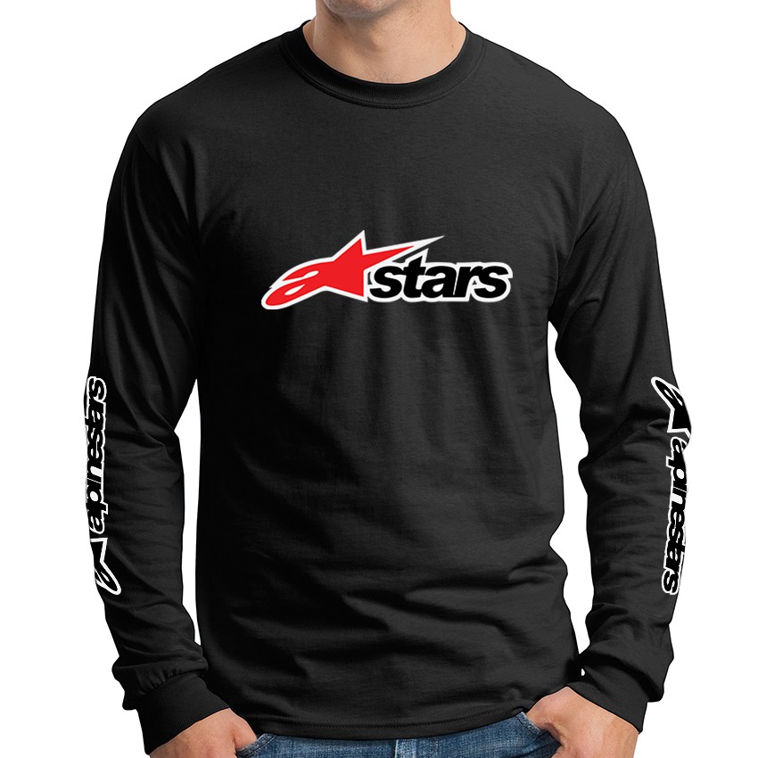 Alpinestar Bike Motorcycle Sport Racing 100 Cotton Long Sleeve Sleeve T Shirt 2 Shopee Malaysia