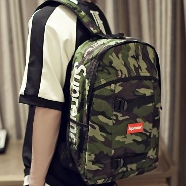 supreme camouflage backpack