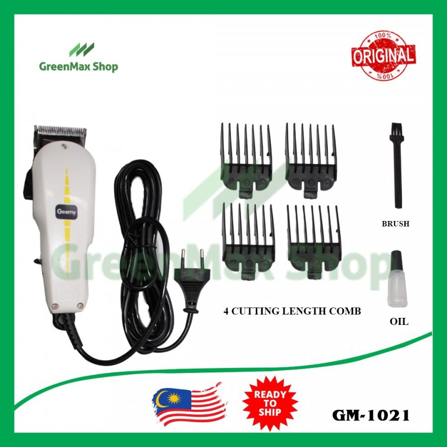 Ready Stock Geemy Gm 1021 Professional Hair Clipper Mesin Gunting Rambut Trimmer Men Electric Beard Murah