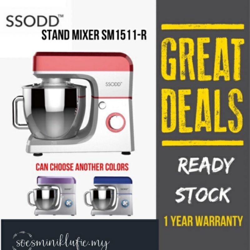 SSODD 6.5 Liters professional planetary stand mixer heavy duty  kitchen bakery mixer mesin
