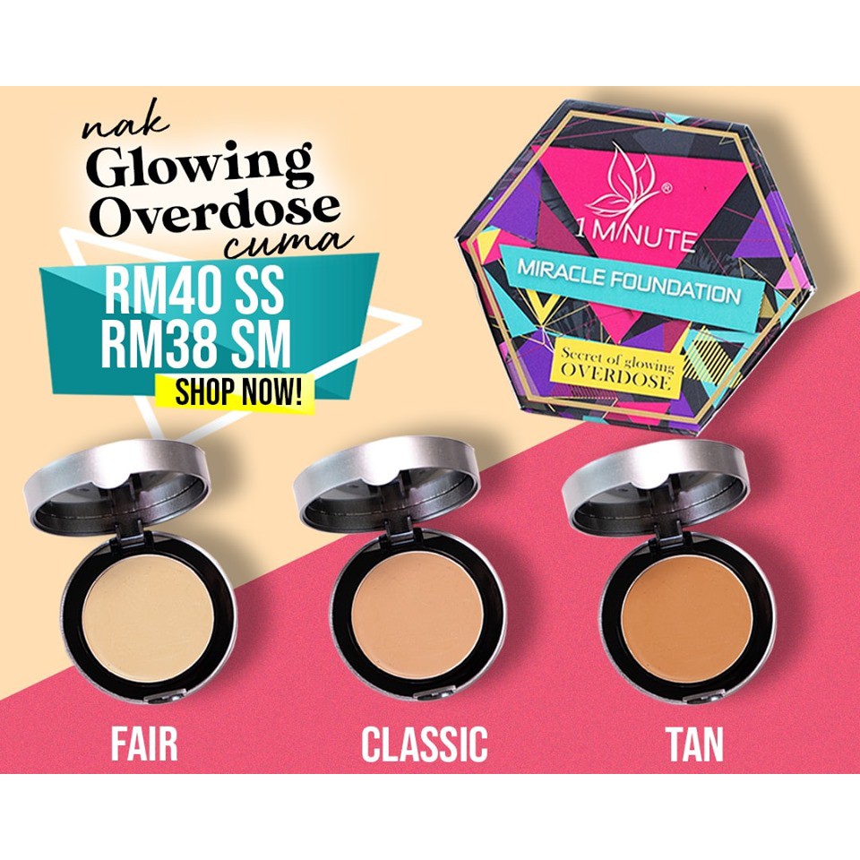1 minute miracle foundation ( 1mmf) Shopee Malaysia