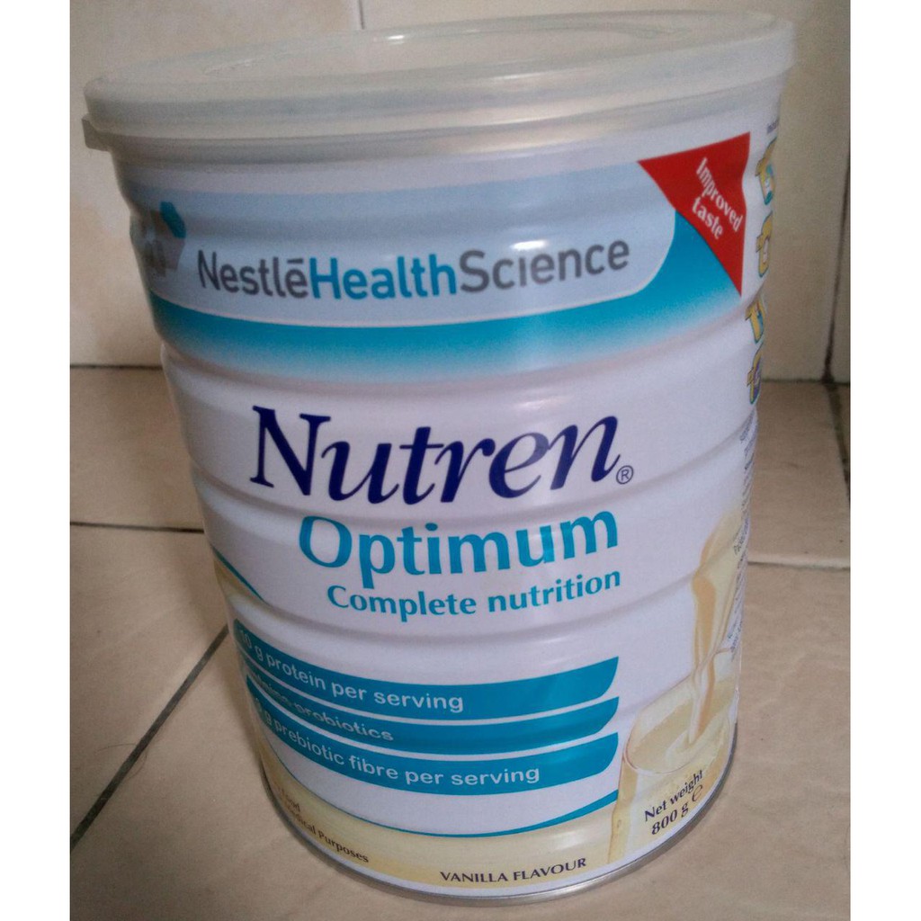 NESTLE NUTREN OPTIMUM COMPLETE NUTRITION - 800g (Vanilla Flavour ...