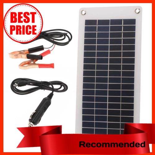 8.5W/12V Solar Car Battery Charger Maintainer With Cigarette Lighter