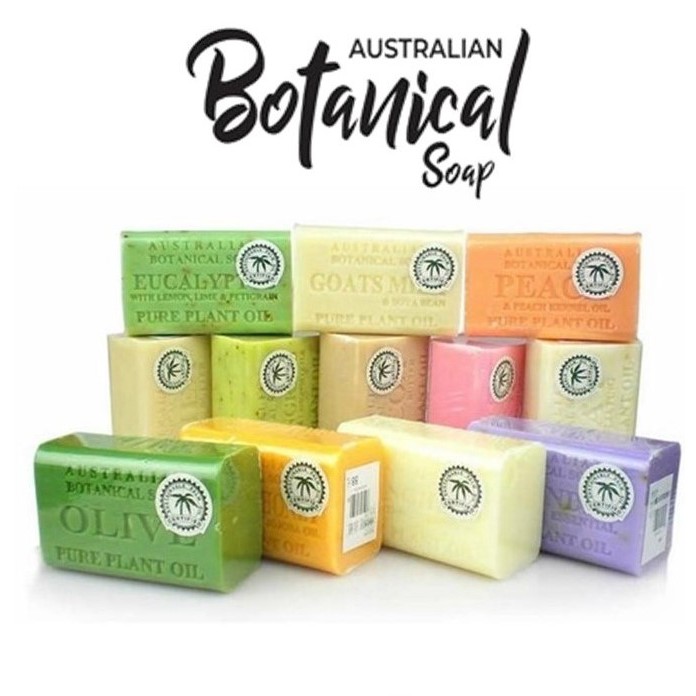 Australian Botanical Pure Plant Natural Soap Bar 天然香皂 Sabun Semula Jadi Sensitive Skin Sea Salt Lavender Rose Soap Badan