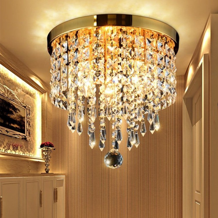  Hot  Sale  Modern K9 Crystal LED  Candelier light Lampu  